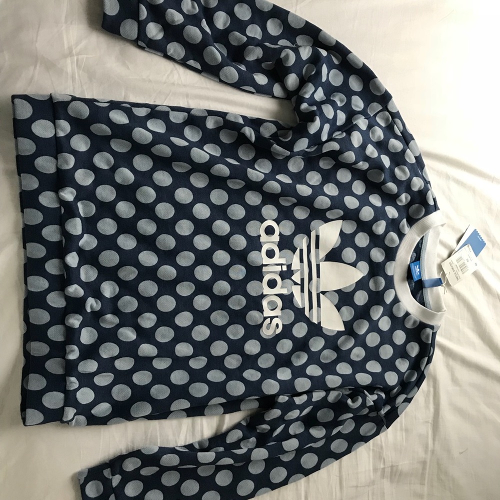 Adidas polkadot sweatshirt